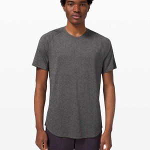 Lululemon Men's Drysense Short Sleeve Shirt, Dark Gray, XXL